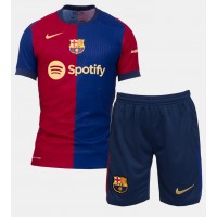 Dětský fotbalový dres Barcelona Frenkie de Jong #21 2024-25 Domácí Krátký Rukáv (+ trenýrky)